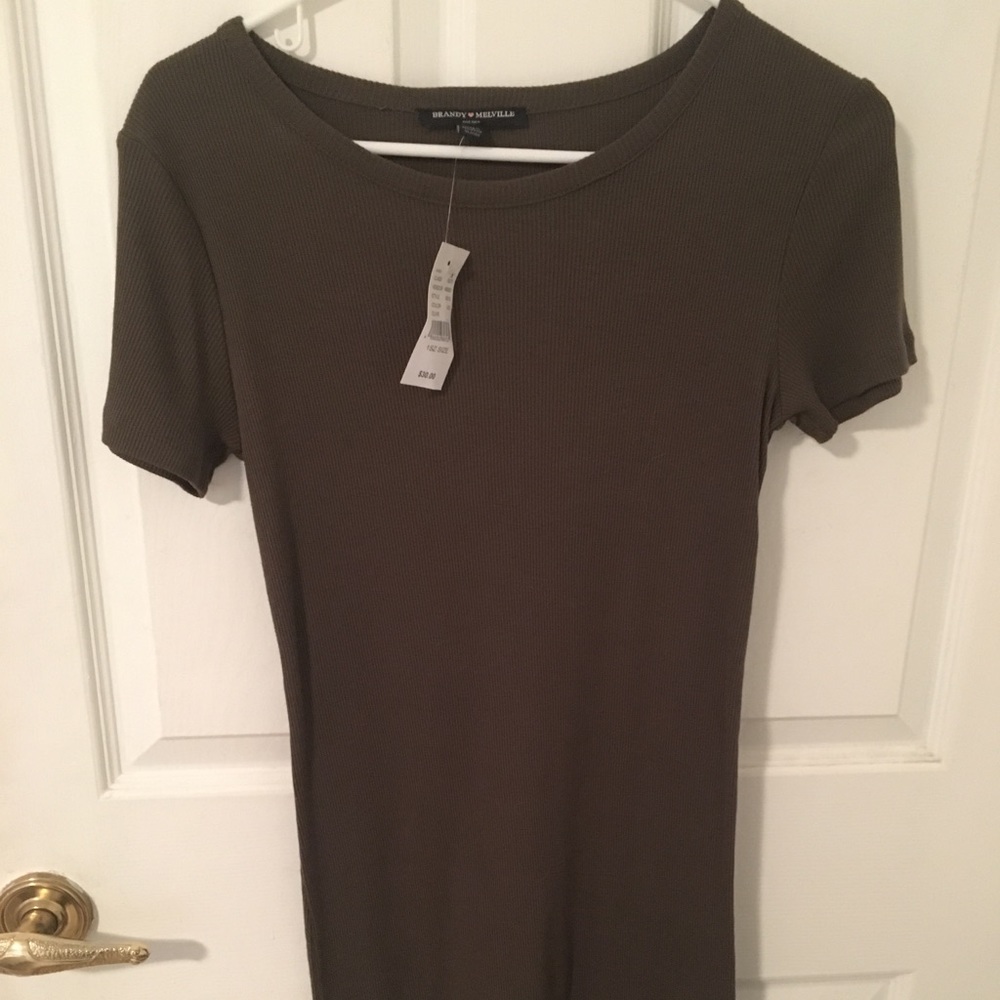 NWT Brandy Melville Olive Green Dress